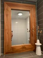 Spiegel met houten lijst (xenos), Ophalen, Zo goed als nieuw, Minder dan 100 cm, Rechthoekig