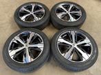 18 inch originele velgen + zomerbanden Peugeot 3008 / 5008, 215 mm, Banden en Velgen, Gebruikt, Personenwagen