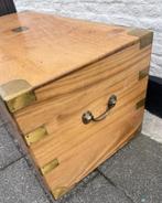 schitterende campaign chest - kist, Huis en Inrichting, Minder dan 50 cm, De doofpot, 100 tot 150 cm, Ophalen of Verzenden