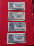 4 x 2,5 gulden biljet muntbiljet twee en een halve gulden, Postzegels en Munten, Bankbiljetten | Nederland, Ophalen of Verzenden