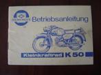 Hercules K50 betriebsanleitung Kickstart model, Fietsen en Brommers, Ophalen of Verzenden