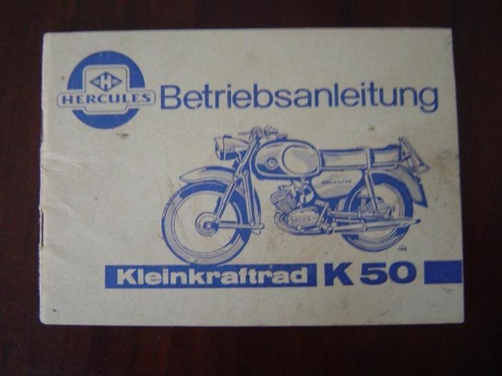 Hercules K50 betriebsanleitung Kickstart model, Fietsen en Brommers, Handleidingen en Instructieboekjes, Ophalen of Verzenden