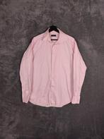 Suit Supply Overhemd 41 Pure Cotton Roze Wit Gestreept, ., Wit, Ophalen of Verzenden, Zo goed als nieuw