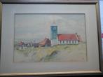 Aquarel Hervormde Kerk e.o. Callantsoog, in vervlogen tijden, Antiek en Kunst, Ophalen