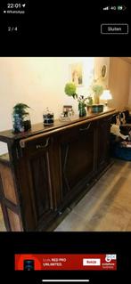 Antieke bar van notenhout, Ophalen, Gebruikt, 200 cm of meer, 25 tot 50 cm