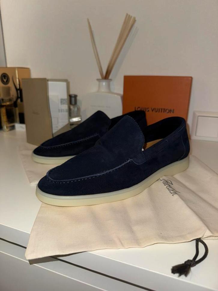 Aurélien Loafers – Navy Blue – Maat 41 –(loro piana), Kleding | Heren, Schoenen, Nieuw, Loafers, Blauw, Ophalen
