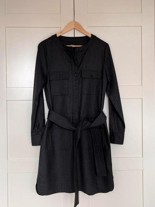 Max & Co - Jurkje met riem - Krijtstreep - Maat 38 - Nieuw, Kleding | Dames, Jurken, Nieuw, Maat 38/40 (M), Grijs, Knielengte