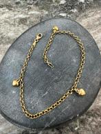 18K Gouden Enkelband met hartjes, Ophalen of Verzenden, Nieuw, Goud