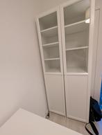 Witte boekenkast 2, Huis en Inrichting, Kasten | Boekenkasten, Ophalen, Met deur(en), 200 cm of meer, Zo goed als nieuw