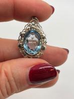 A938 Prachtige zilveren art deco hanger, Ophalen of Verzenden, Zilver, Hanger