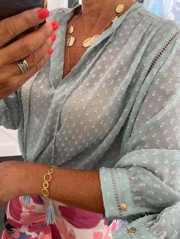 Dante6, super mooie blouse, prachtig model en kleur, S/M/L beschikbaar voor biedingen