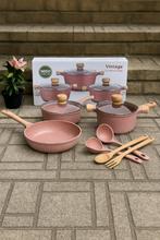 Gloednieuw pannenset in een mooie kleur rose, Ophalen, Pannenset, Keramische plaat, Nieuw