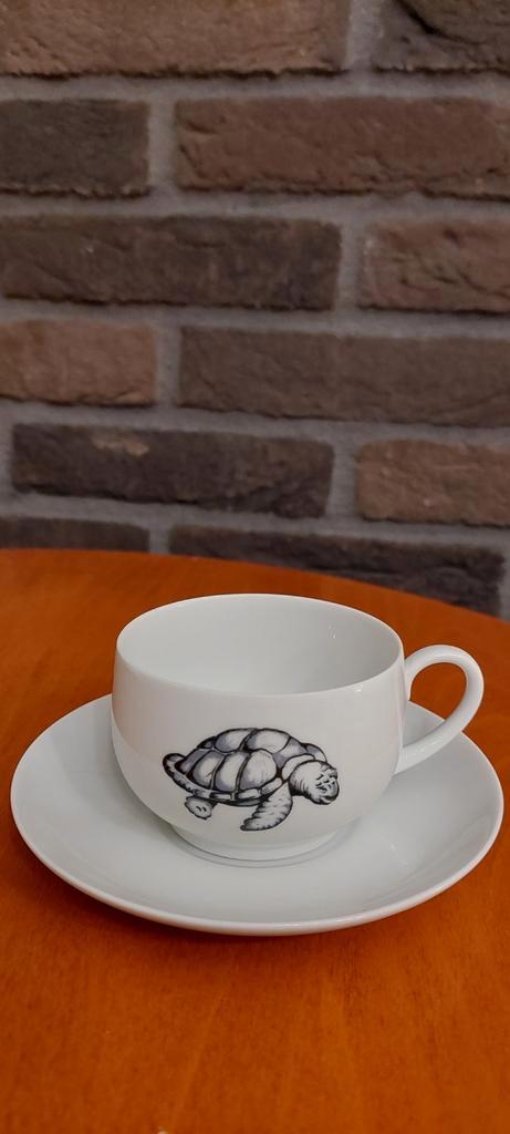 Tirschenreuth Schildpad kop en schotels, Huis en Inrichting, Keuken | Servies, Zo goed als nieuw, Kop(pen) en/of Schotel(s), Overige stijlen