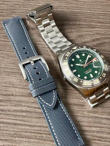Nautis Global Dive 50 ATM Swiss Made GMT Duikhorloge - 44mm beschikbaar voor biedingen