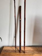 Antieke bamboe hengel 430 cm. In goede staat!, Ophalen of Verzenden