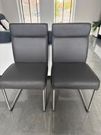 Gratis 6x eetkamer stoelen van Goossens kunstleder grijs, Huis en Inrichting, Stoelen, Ophalen, Overige materialen, Gebruikt, Vijf, Zes of meer stoelen