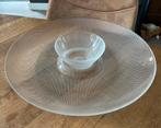 Riflessi Luigi Bormioli chip n dip serveer schaal set, Schaal, Rond, Ophalen of Verzenden, Glas