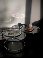 Vintage chrome swivel tafel spaceage leitmotiv, Huis en Inrichting, Tafels | Bijzettafels, Ophalen of Verzenden, Zo goed als nieuw