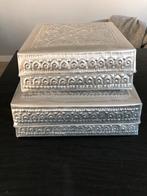 Aluminium Offerdozen - Set van 2, Ophalen of Verzenden, Gebruikt, Metaal, Minder dan 50 cm