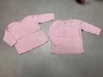 2 Roze shirtjes lange mouw - maat 56 - nieuw, Zeeman, Meisje, Nieuw, Ophalen of Verzenden