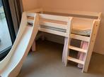 Hoppekids halfhoogslaper glijbaan hoogslaper hout wit IGST, Ophalen, Gebruikt, Halfhoogslaper