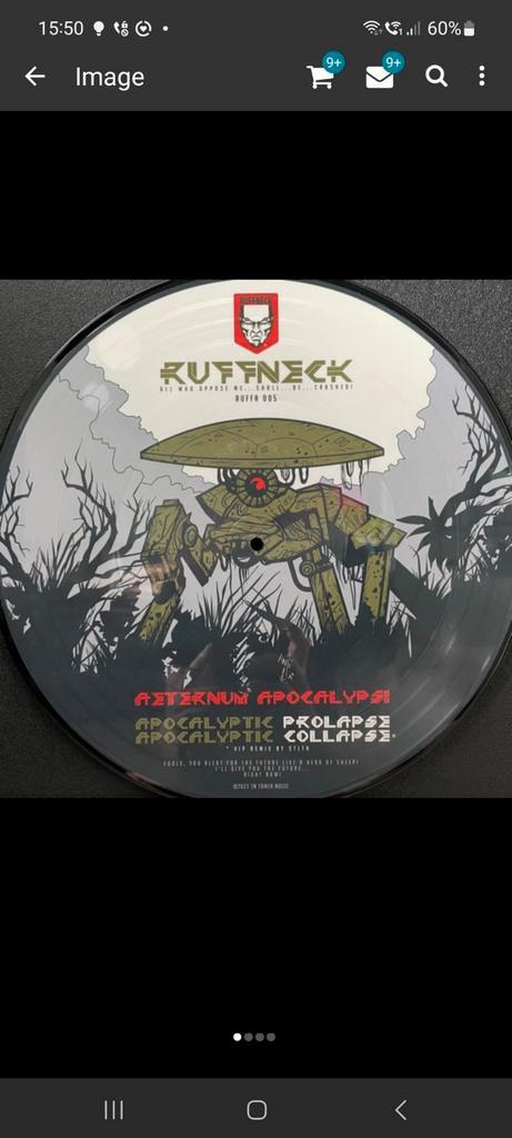 DJ Ruffneck - Aeternum Apocalypsi Picture disc vinyl, Cd's en Dvd's, Vinyl | Dance en House, Nieuw in verpakking, 12 inch, Ophalen of Verzenden