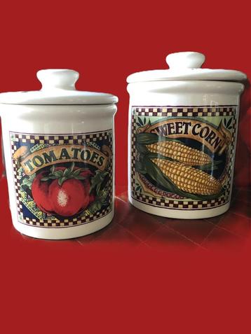 Voorraadpotten TOMATOES en SWEET CORN beschikbaar voor biedingen