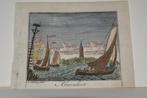 AKERSLOOT Handgekleurde Kopergravure Abraham Zeeman GK2, Antiek en Kunst, Kunst | Etsen en Gravures, Verzenden