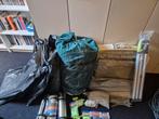 4 persoons canvas tent + campinguitrusting, Ophalen, Gebruikt