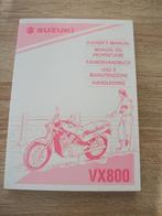 Suzuki VX 800 Handleiding 1995 Owner's Manual, Ophalen of Verzenden, Suzuki