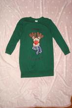 Kerstmis foute kersttrui sweater jurk donker groen rendier L, Kerstmis of Sinterklaas, Ophalen of Verzenden, Zo goed als nieuw