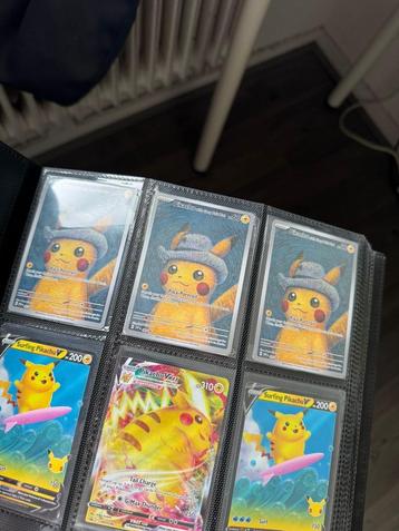 3x Pikachu with Grey Felt Hat #85 beschikbaar voor biedingen