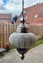 Oosterse-Marokkaanse lamp van Loods5 zilverkleurig, Huis en Inrichting, Lampen | Hanglampen, Ophalen of Verzenden, Zo goed als nieuw