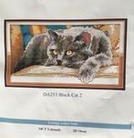 Borduurpakket compleet Zwarte kat 28 x 16cm, Ophalen of Verzenden, Nieuw, Borduurpakket