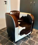 Leren Koeienhuid Fauteuil, Ophalen, Gebruikt, 50 tot 75 cm
