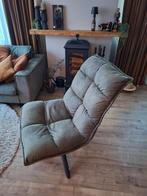 Mooie groene moderne draai fauteuil, Huis en Inrichting, Ophalen, Zo goed als nieuw, 75 tot 100 cm, 50 tot 75 cm