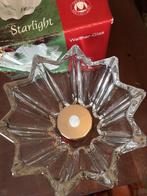 Kristallen kaarsen houder met doosje., Antiek en Kunst, Curiosa en Brocante, Ophalen of Verzenden