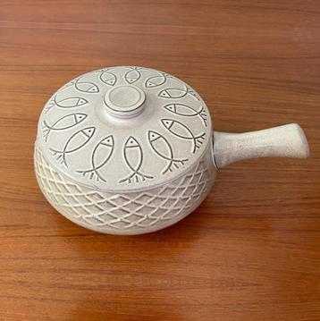 Deens vintage keramiek vis SCHAAL met deksel stoofpot vispot beschikbaar voor biedingen