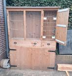 Volière van douglashout inclusief nachthok, Dieren en Toebehoren, Vogels | Hokken en Kooien, Ophalen, Zo goed als nieuw, Hout
