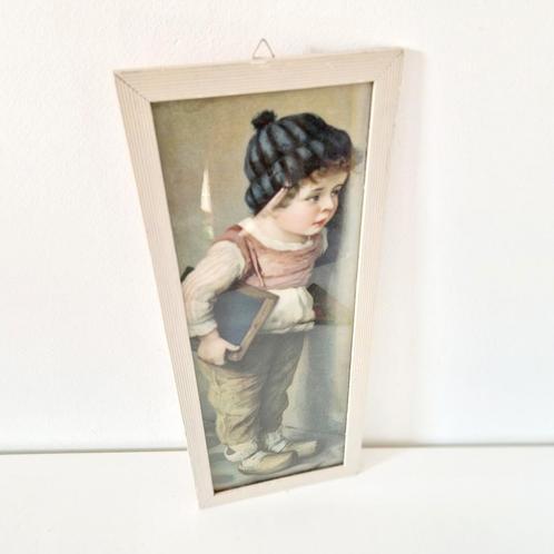 Antiek prentje in lijst drukprent achter glas, Antiek en Kunst, Kunst | Schilderijen | Klassiek, Ophalen of Verzenden