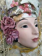 Gaaf gedetailleerd porseleinen hoofdje, wanddecoratie, Ophalen of Verzenden