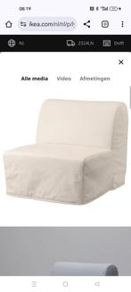 Slaapfauteuil, crèmekleurig, ikea. LYCKSELE LÖVÅS, Huis en Inrichting, Slaapkamer | Slaapbanken, Gebruikt, Eenpersoons, 80 cm