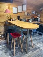 bartafel  (gerton IKEA) met 4 krukken, Huis en Inrichting, Ophalen, In hoogte verstelbaar, Zo goed als nieuw