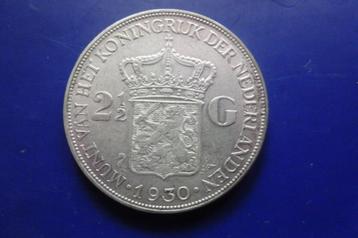 Prachtige Rijksdaalder 1930 van WILHELMINA geen bodemvondst! beschikbaar voor biedingen