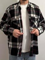 Vintage Wollen Overhemd, Ophalen of Verzenden, Gedragen, Maat 52/54 (L), Zwart