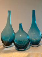 Turquoise Salong Set Ikea Johanna Jelinek Jaren 90, Blauw, Ophalen of Verzenden, Minder dan 50 cm, Glas
