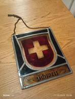 Vintage Zwitsers Wapen Glas in Lood, Antiek en Kunst, Antiek | Glas en Kristal, Ophalen of Verzenden