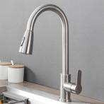 Keukenkraan RVS of Zwart Uittrekbaar Flexibel Spoelkraan, Minder dan 50 cm, Nieuw, Ophalen of Verzenden, Minder dan 100 cm