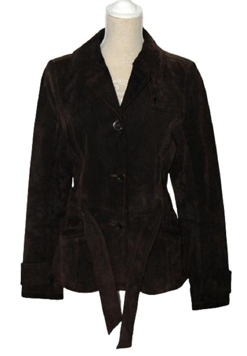 Nieuw Human Nature suède jasje, leren jas, bruin, Mt. S, Kleding | Dames, Jassen | Zomer, Nieuw, Maat 36 (S), Bruin, Verzenden