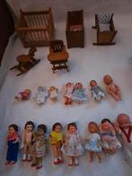 Poppenhuis popjes en meubels, Ophalen of Verzenden